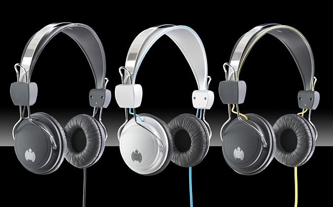 Commercial Photographer, product photography, headphones, group shot, MOS, Ministry of Sound, UK
